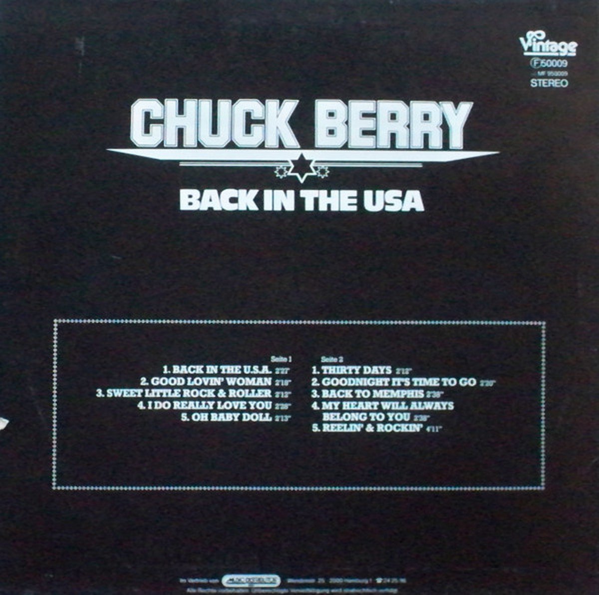 Chuck Berry – Back In The USA