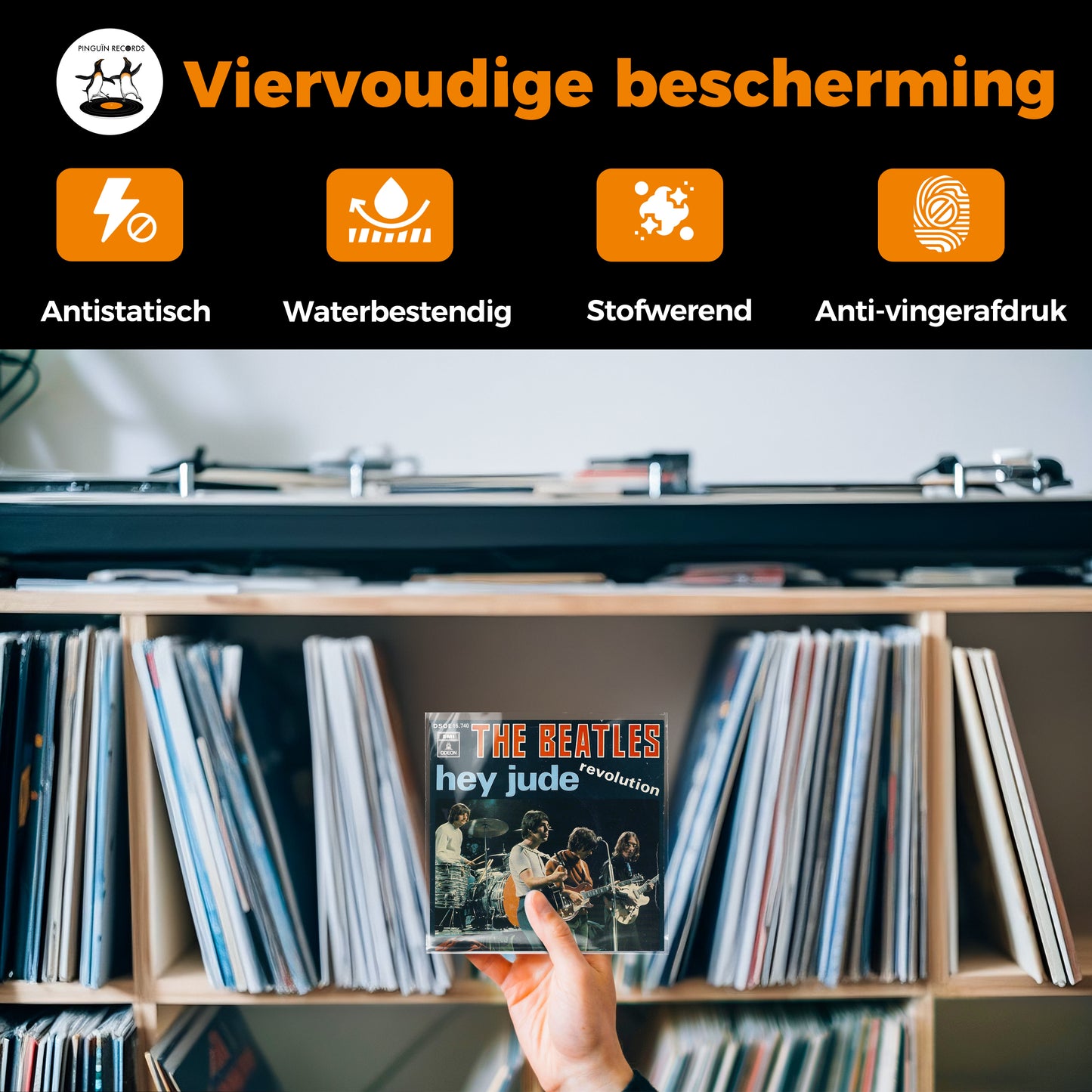 Buitenhoezen geschikt voor 7" vinyl singles - Polyethyleen