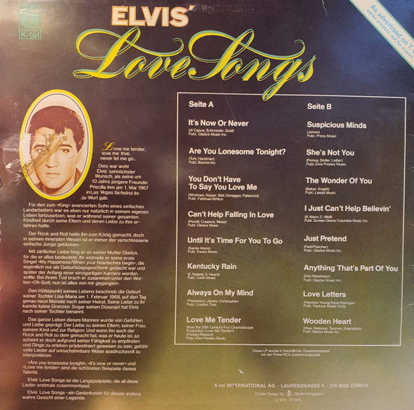 Elvis Presley – Love Songs