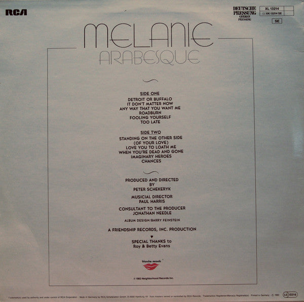 Melanie - Arabesque