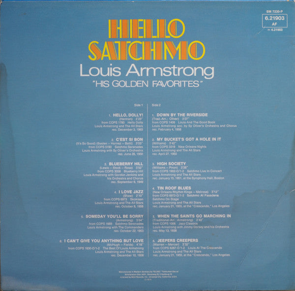 Louis Armstrong - Hello Satchmo