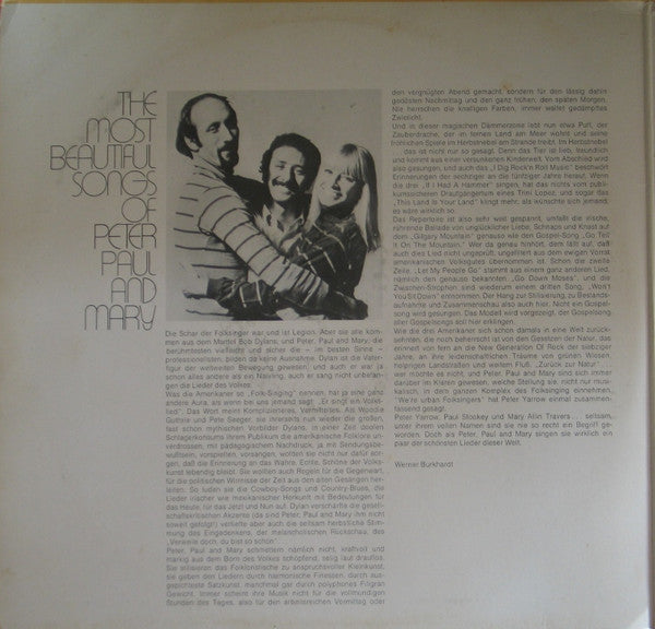 Peter, Paul And Mary – Most Beautiful Songs