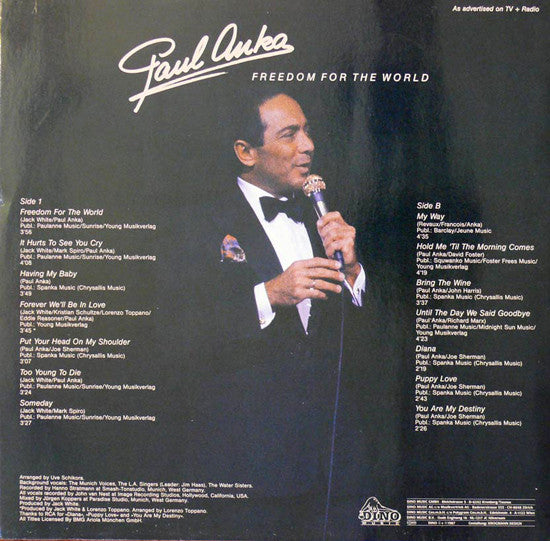 Paul Anka – Freedom For The World