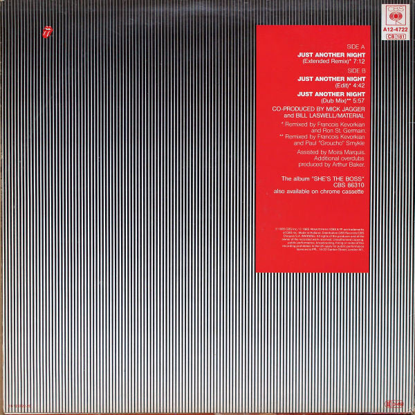 Mick Jagger – Just Another Night (Maxi-single)