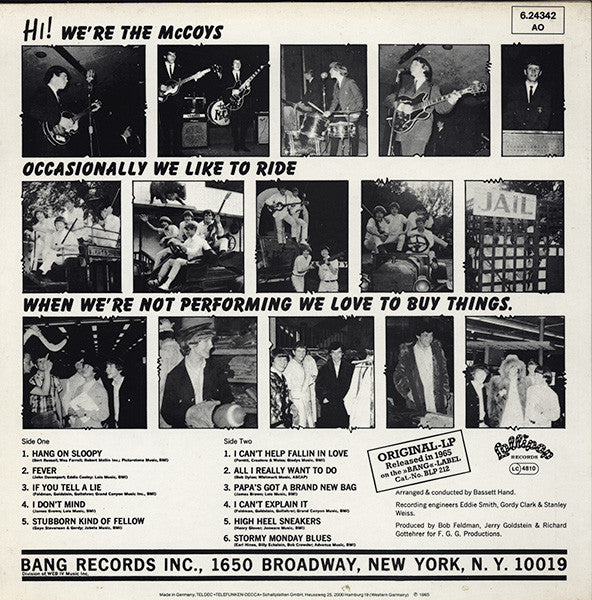 The McCoys – Hang On Sloopy - The Best Of The McCoys