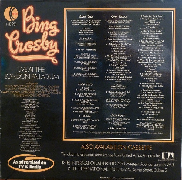 Bing Crosby – Live At The London Palladium