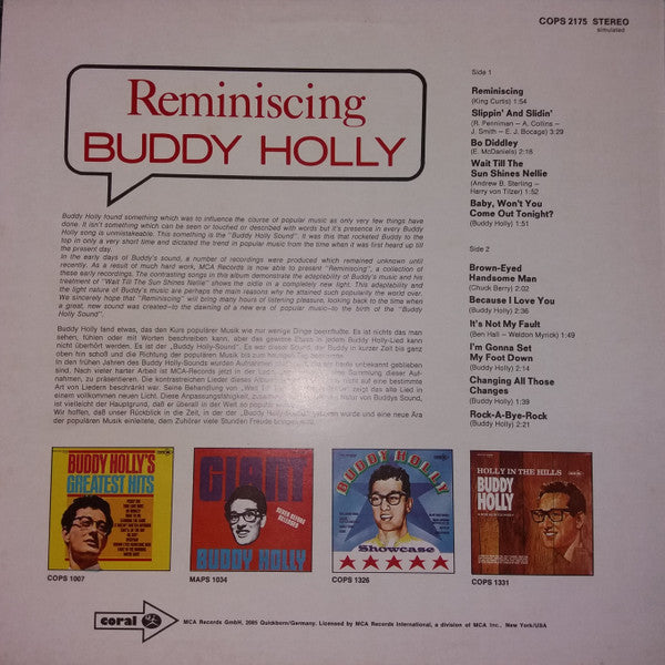 Buddy Holly – Reminiscing