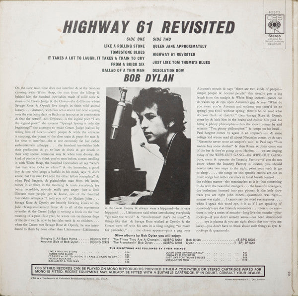 Bob Dylan – Highway 61 Revisited