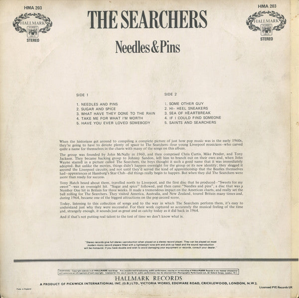 The Searchers – Needles & Pins