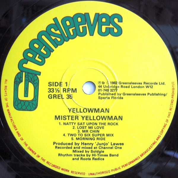 Yellowman – Mister Yellowman