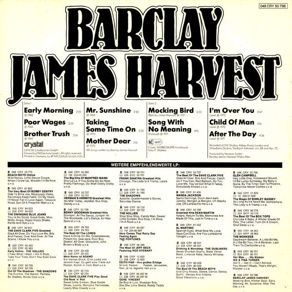 Barclay James Harvest – Early Morning Onwards