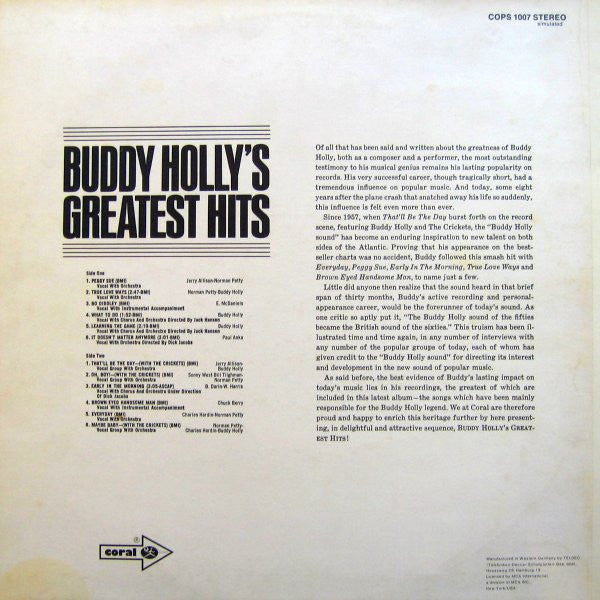 Buddy Holly - Greatest Hits