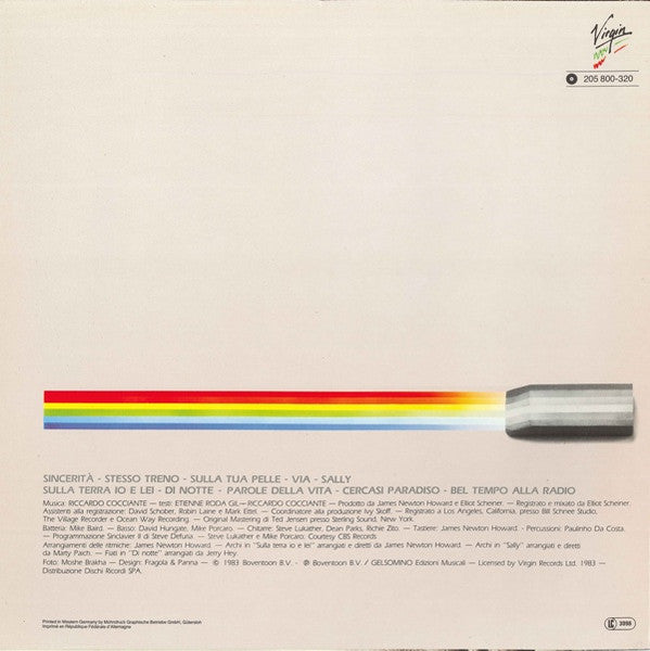 Riccardo Cocciante – Sincerità