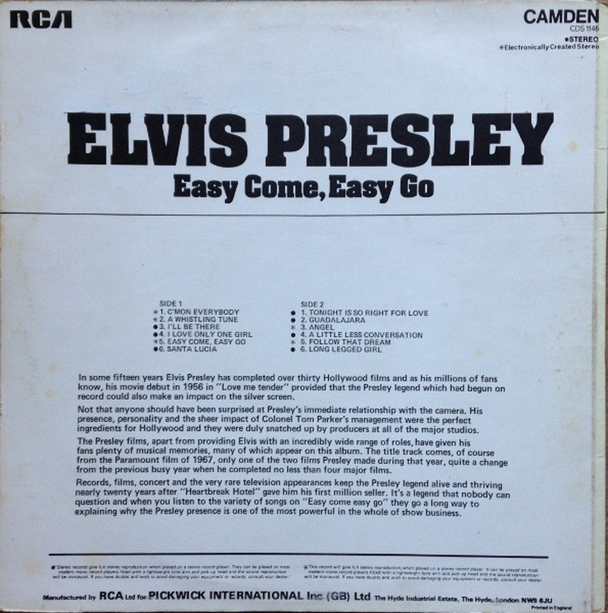 Elvis Presley – Easy Come, Easy Go