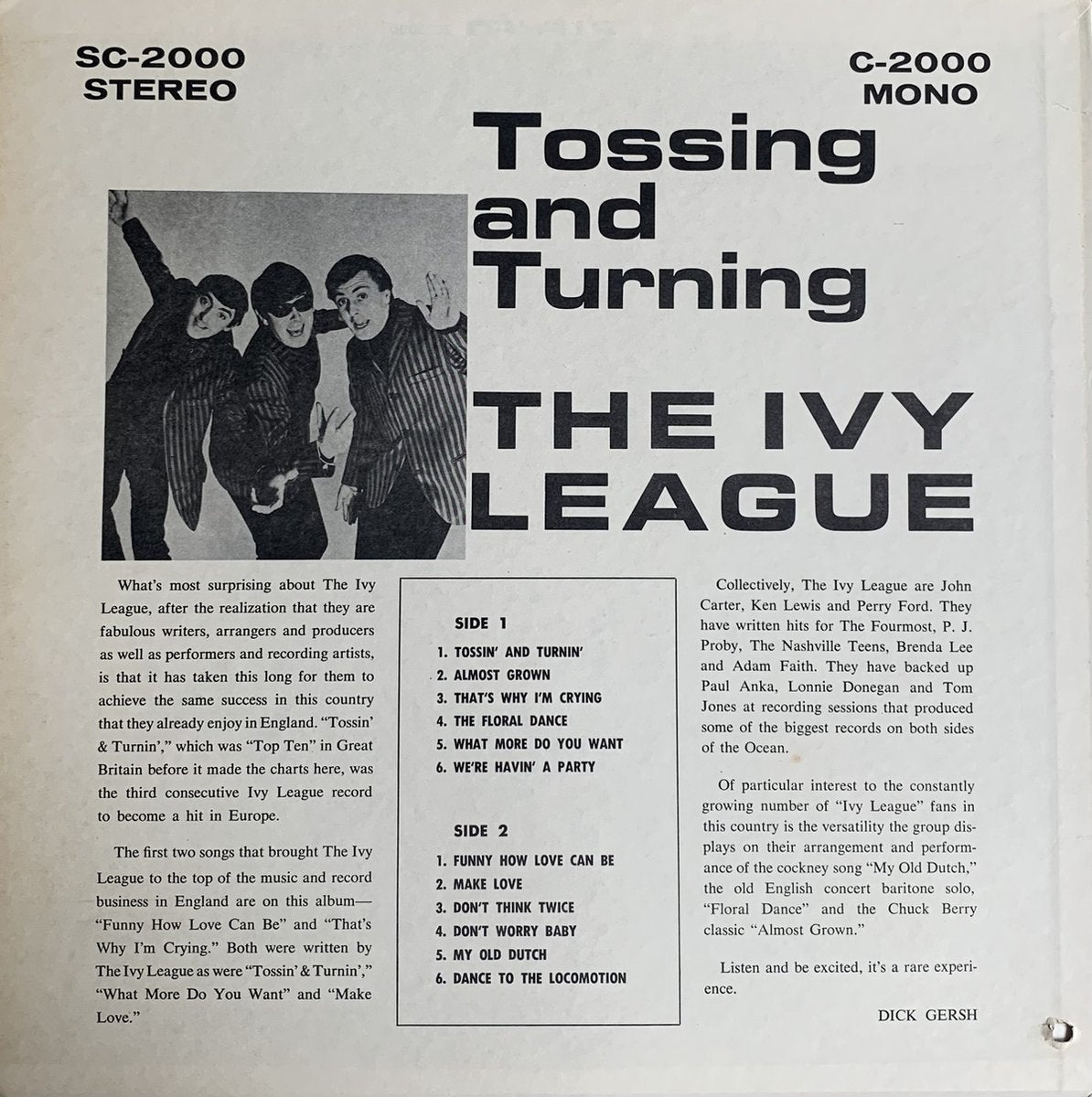 The Ivy League – Tossing And Turning