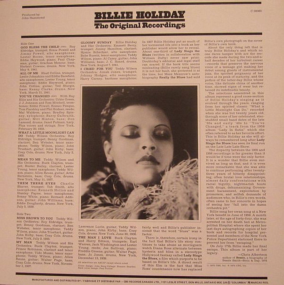 Billie Holiday – The Original Recordings