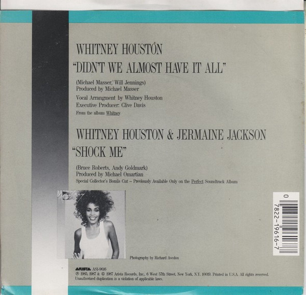 Whitney Houston – Didn't We Almost Have It All