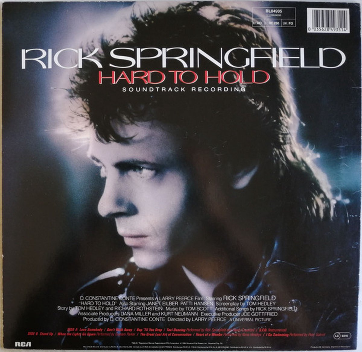 Rick Springfield - Hard To Hold