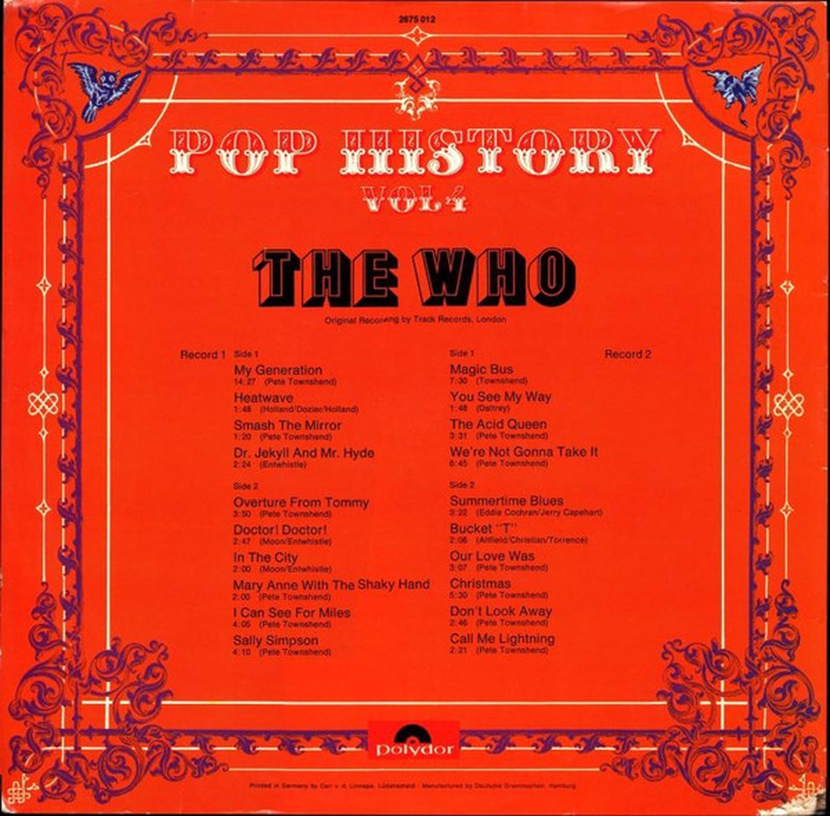 The Who – Pop History Vol 4