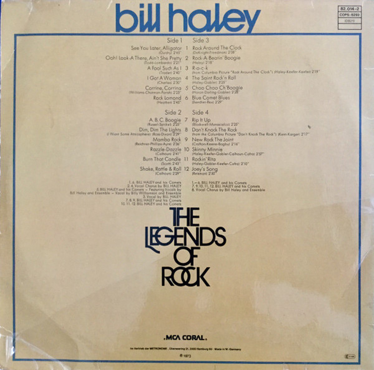 Bill Haley – The Legends of Rock
