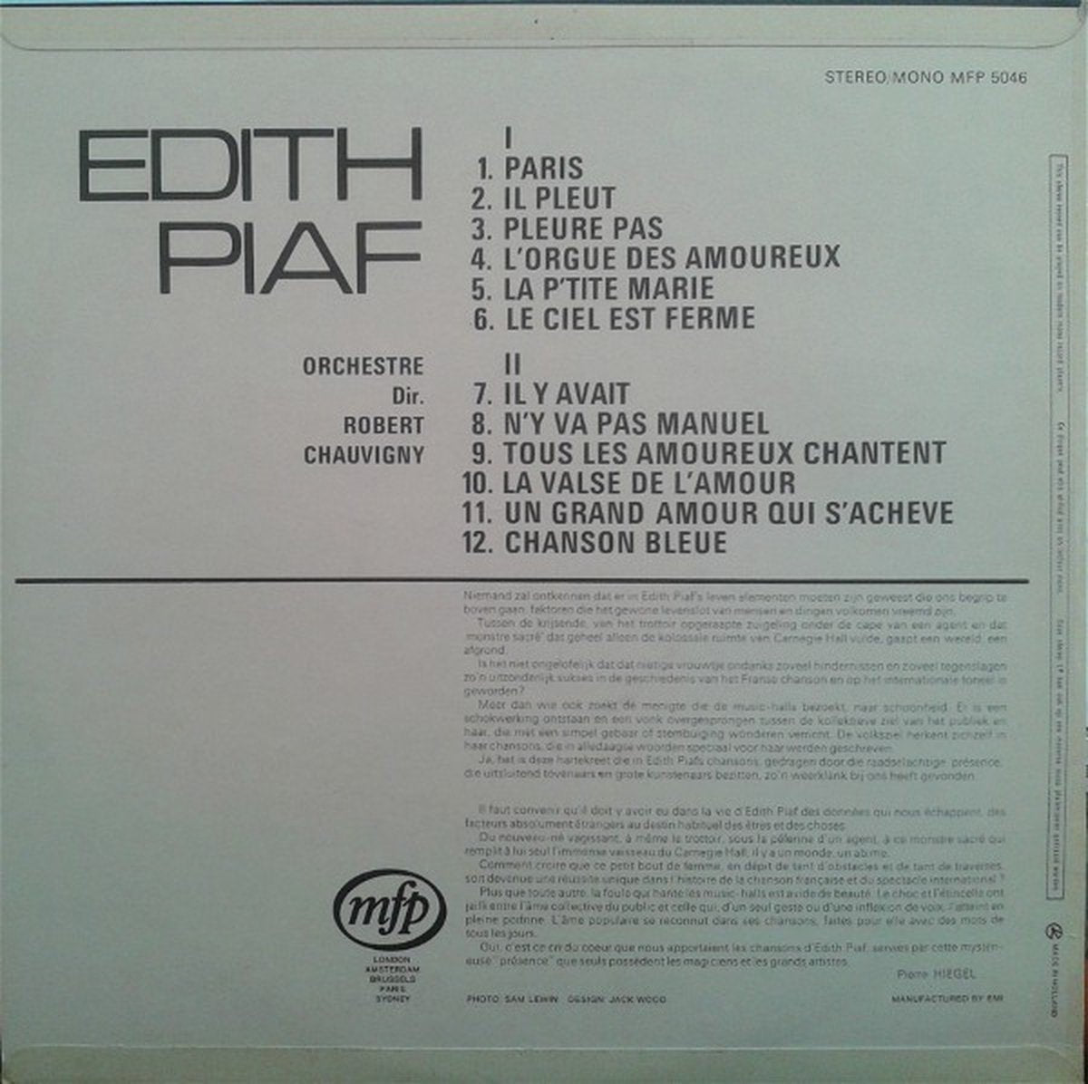 Edith Piaf - Edith Piaf