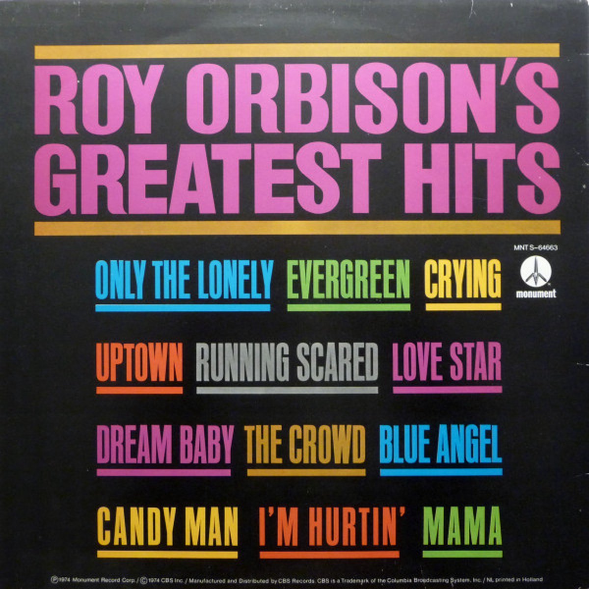 Roy Orbison – Roy Orbison's greatest hits