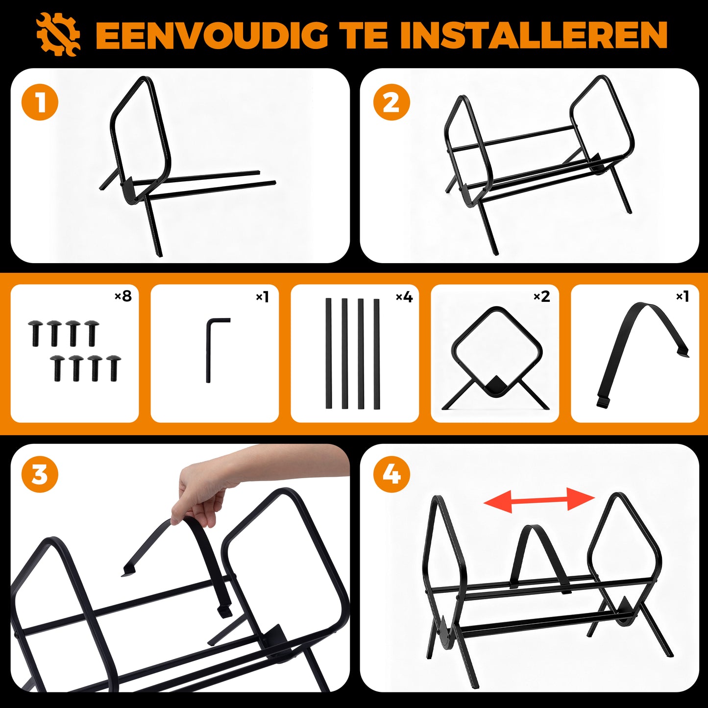 LP opbergsysteem – Vinyl Nest XL – Geschikt voor circa 90 LP’s
