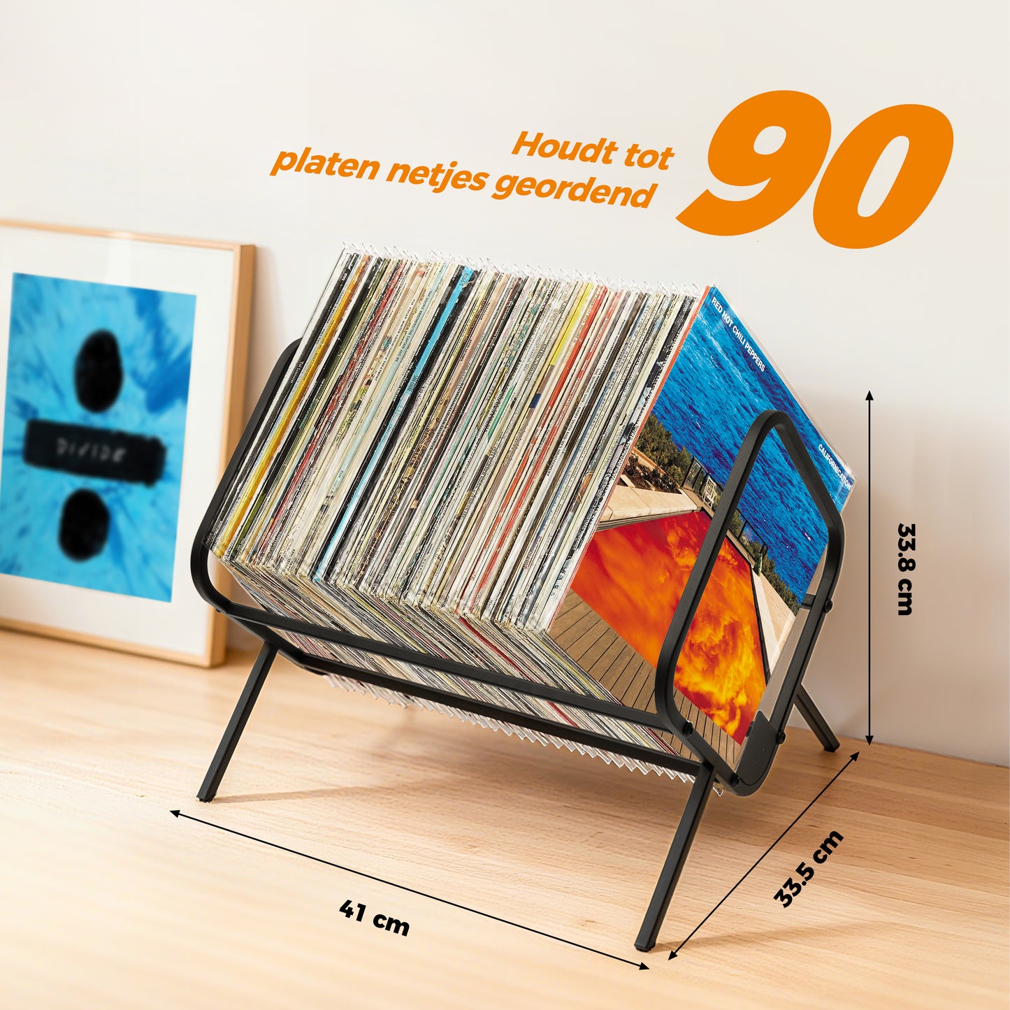 LP opbergsysteem – Vinyl Nest XL – Geschikt voor circa 90 LP’s