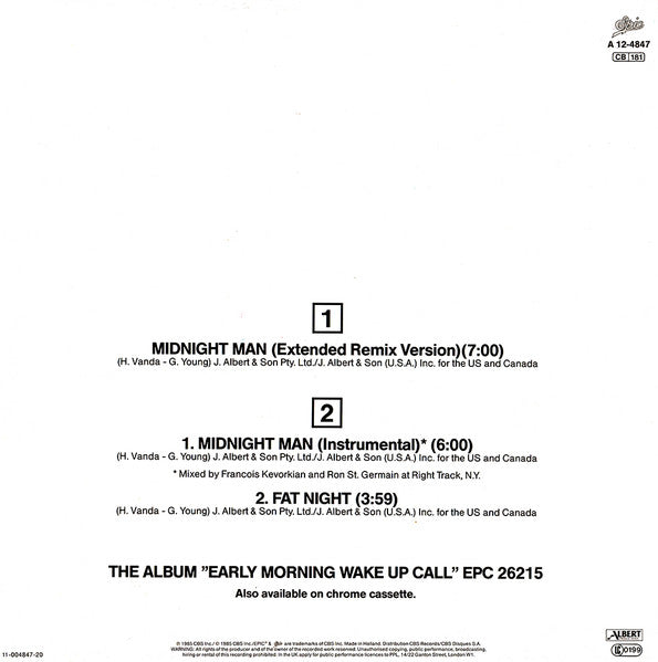 Flash And The Pan - Midnight Man (Extended Remix Version)