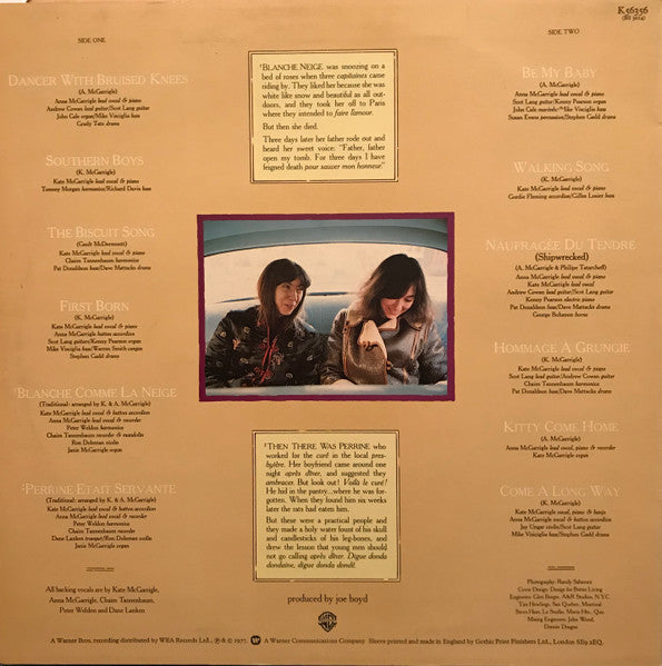 Kate & Anna McGarrigle – Dancer With Bruised Knees