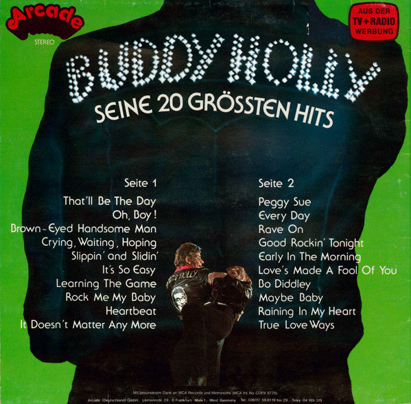 Buddy Holly – Seine 20 Grössten Hits