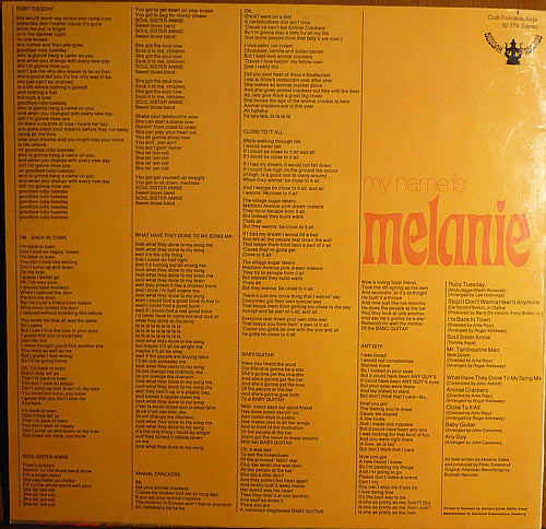 Melanie - My Name Is Melanie