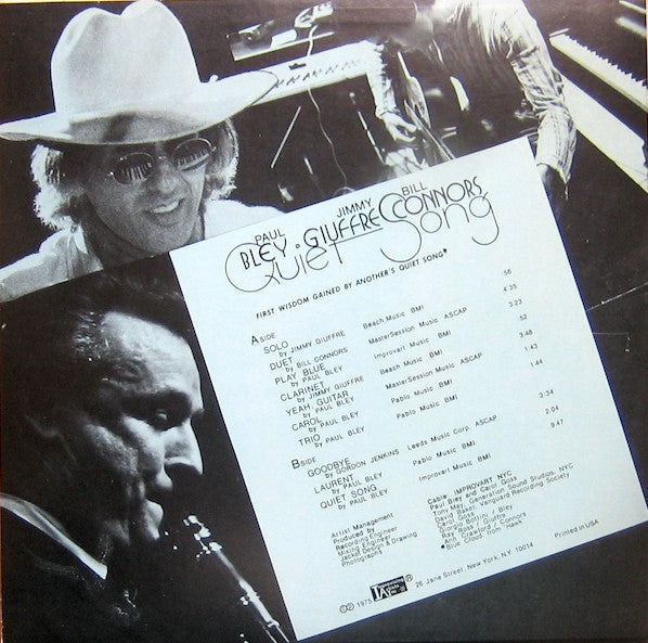 Paul Bley / Jimmy Giuffre / Bill Connors – Quiet Song