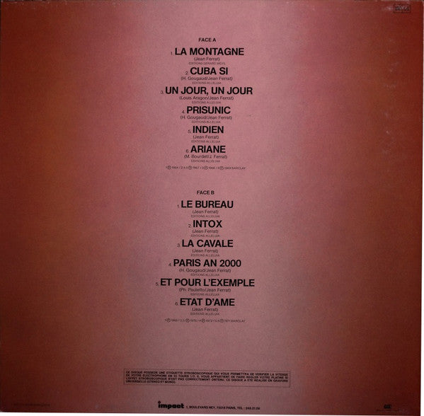 Jean Ferrat - Volume 2 Enregistrements Originaux