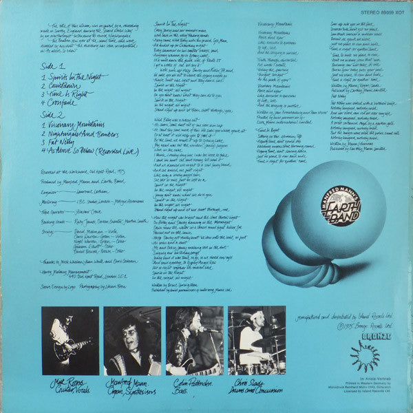 Manfred Mann's Earth Band – Nightingales & Bombers