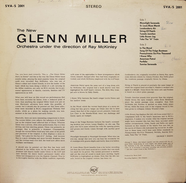 Glen Miller – The New Glenn Miller Orchestra  under the Direction of Ray McKinley