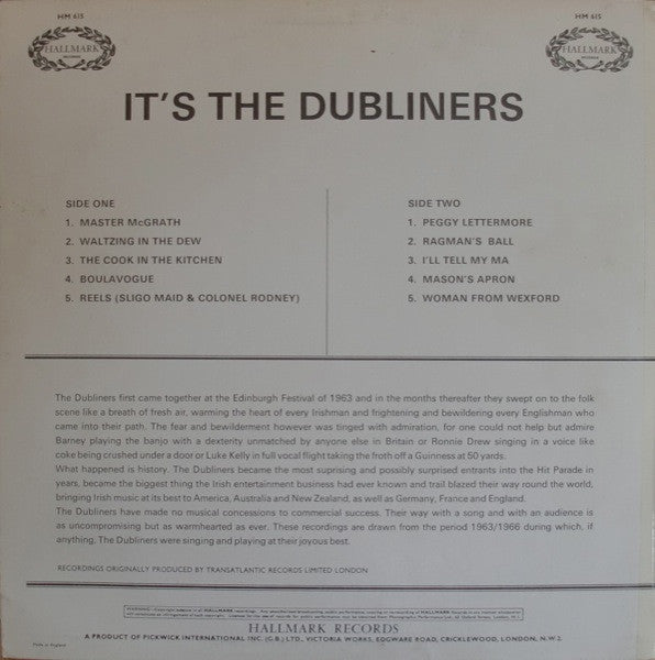 The Dubliners – It's the Dubliners