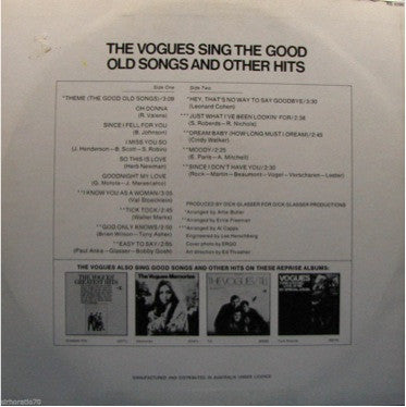 The Vogues – The Vogues Sing The Good Old Songs And Other Hits
