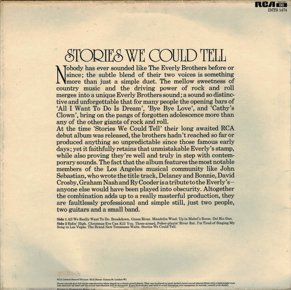 The Everly Brothers – Stories We Could Tell