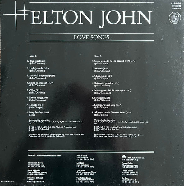 Elton John – Love Songs