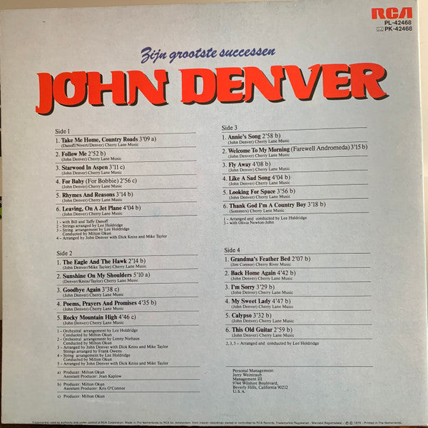 John Denver – Zijn Grootste Successen