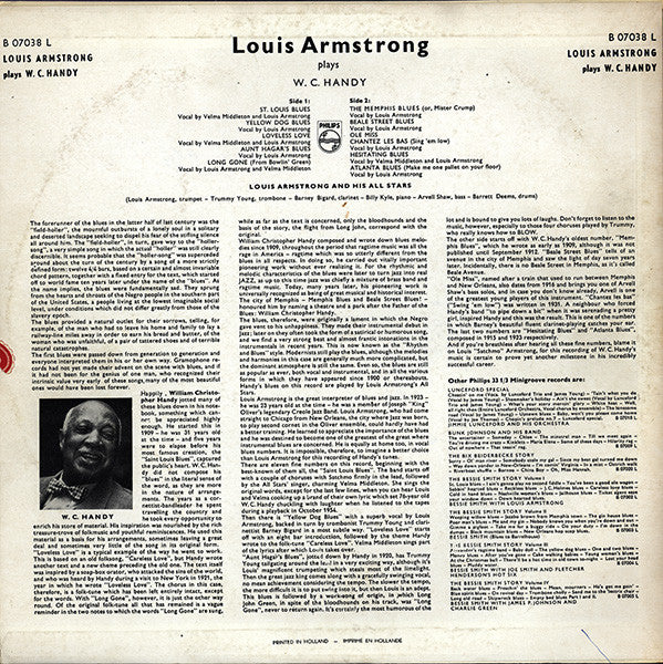 Louis Armstrong – Louis Armstrong plays W.C. Handy