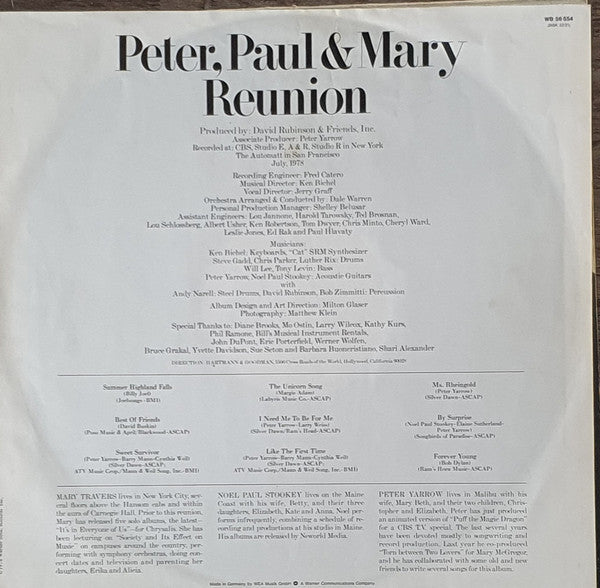 Peter, Paul & Mary – Reunion