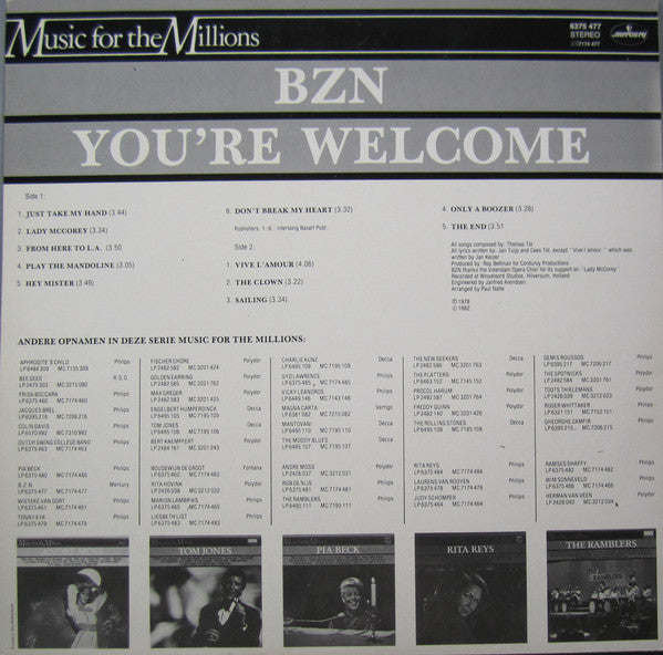 BZN – You're Welcome