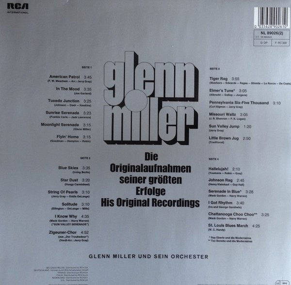 Glenn Miller – His Original Recordings - Die Originalaufnahmen Seiner Größten Erfolge