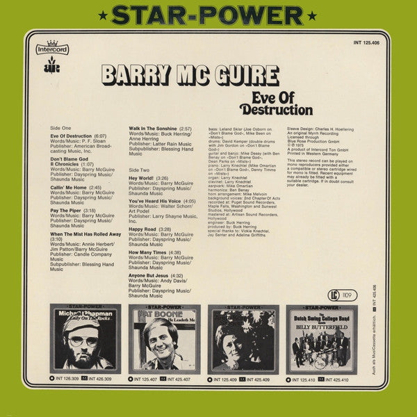 Barry McGuire – Eve Of Destruction