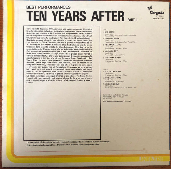 Ten Years After – Best Performances Part 1