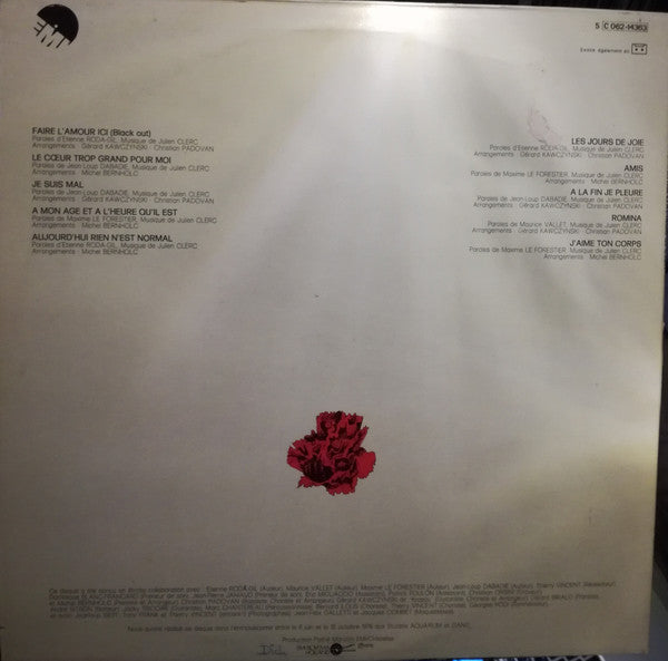 Julien Clerc – À Mon Age Et À L'Heure Qu'Il Est