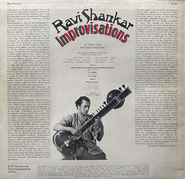 Ravi Shankar – Improvisations & Theme From Pather Panchali