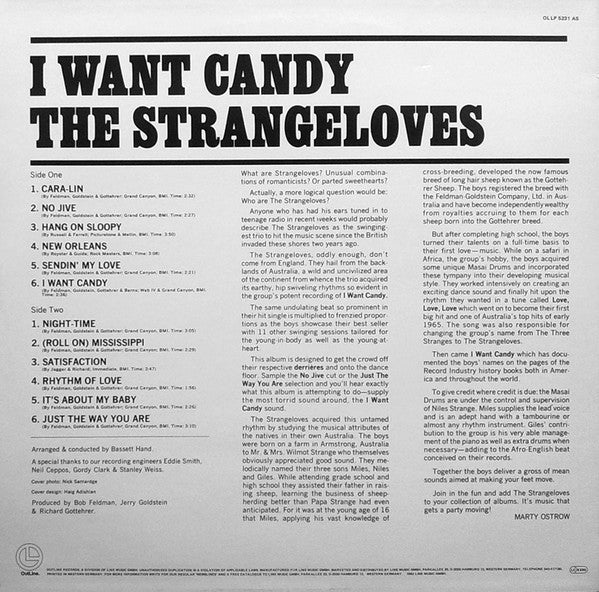 The Strangeloves – I Want Candy